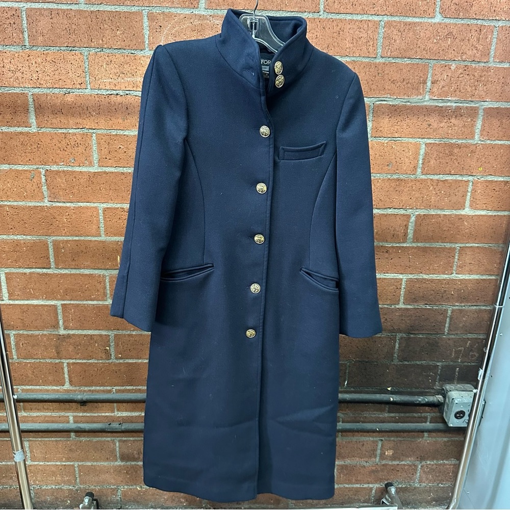 Omniform Pan American Airways Vintage Navy Blue Wool Flight Attendant Overcoat